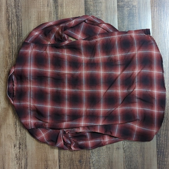 Beams - Japan Basic & Exciting Pearl Snap Western Plaid Button Down Shirt Size L - Picture 6 of 8